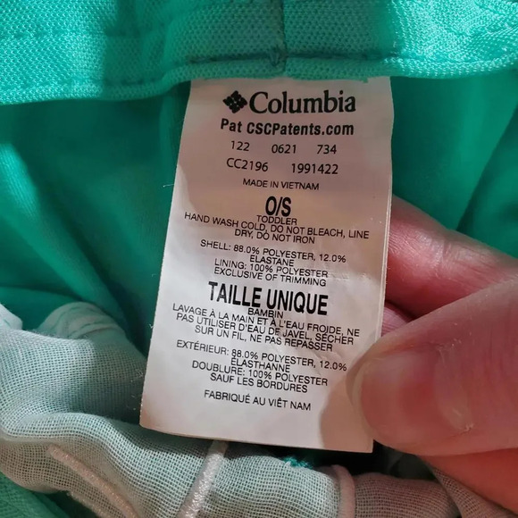 Columbia Youth Toddler O/S Kitty Cat Animal Ears Sun Hat Green EUC - Picture 5 of 14